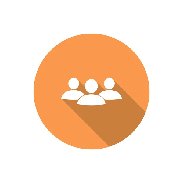 Grupo de pessoas ícone web simples — Vetor de Stock