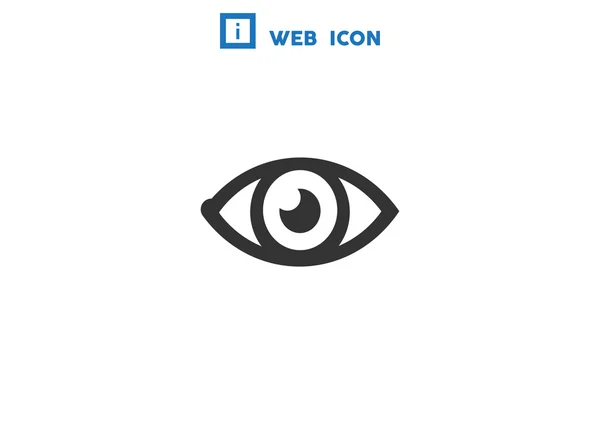 Viendo el icono web del ojo — Vector de stock