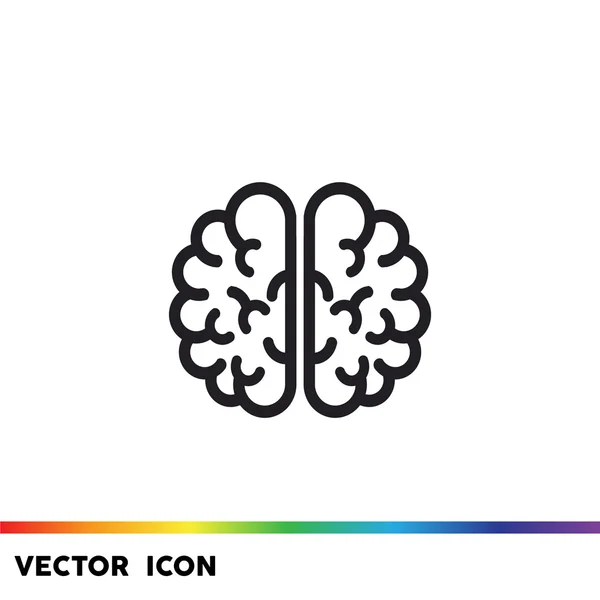 Иконка человеческого мозга — стоковый вектор