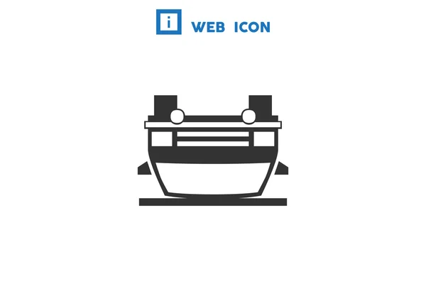 Ikona webové nehoda auta — Stockový vektor