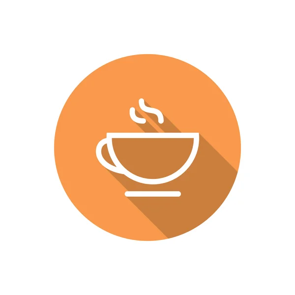 Cup of hot drink web icon — Stock Vector