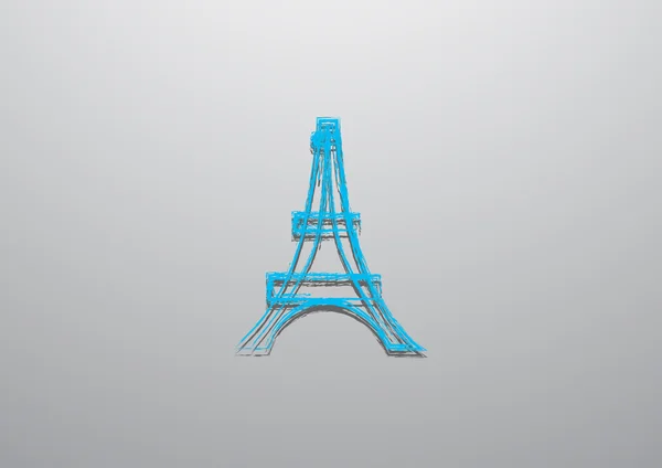 Ícone do esboço da torre Eiffel — Vetor de Stock