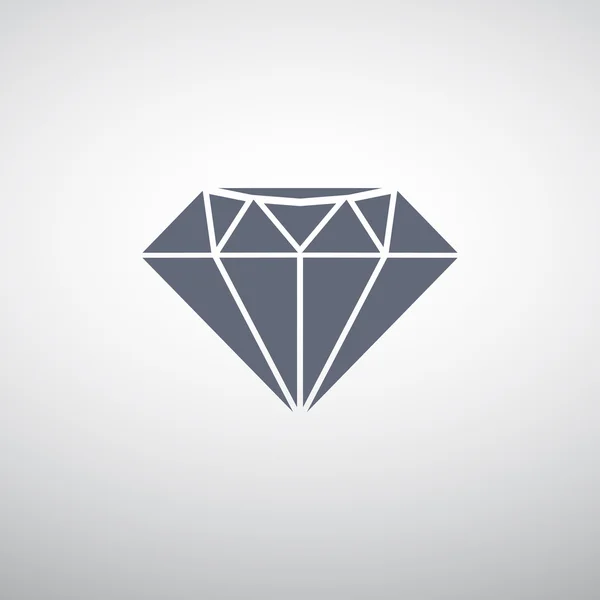 Diamant Web-Ikone, Luxus-Konzept — Stockvektor