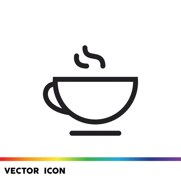 Cup of hot drink web icon — Stock Vector