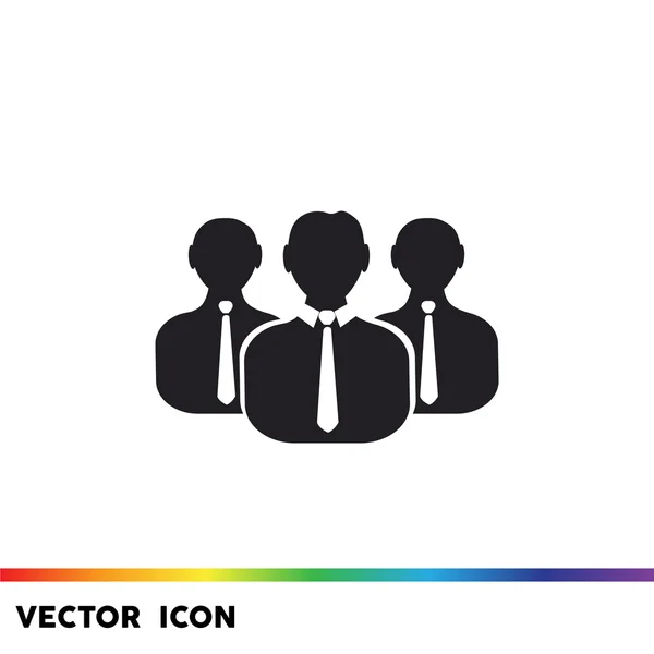 Groupe de personnes icône web simple — Image vectorielle