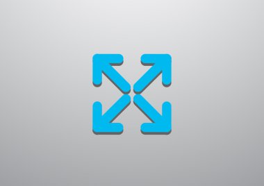 Kare simgesi dört ok