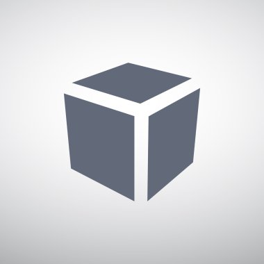Basit küp web simgesi
