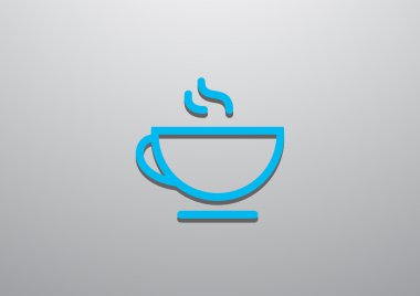 Fincan sıcak bir içecek web simgesi