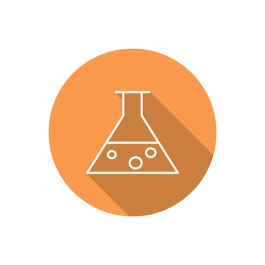 Kimyasal şişesi basit web simgesi