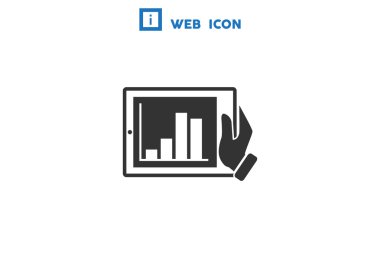 Dijital tablet basit web simgesi