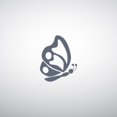 Basit kelebek web simgesi