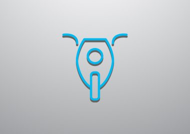 Basit motosiklet web simgesi