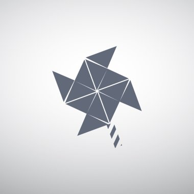 Yel değirmeni pervane oyuncak web simgesi