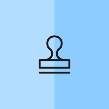 Mühür stamper kavramı simgesi