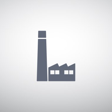 Fabrika binaları web simgesi