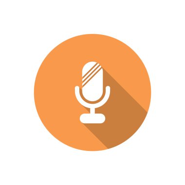 Basit mikrofon web simgesi