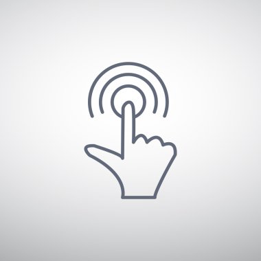 Dokunmatik ekran web simgesi