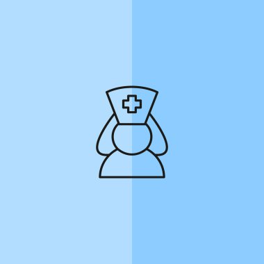 Hemşire siluet web simgesi