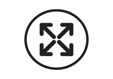 Kare simgesi dört ok