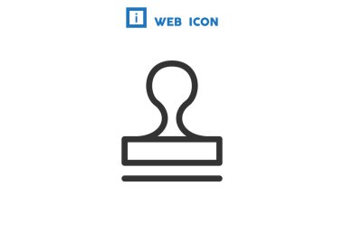 Mühür stamper kavramı simgesi