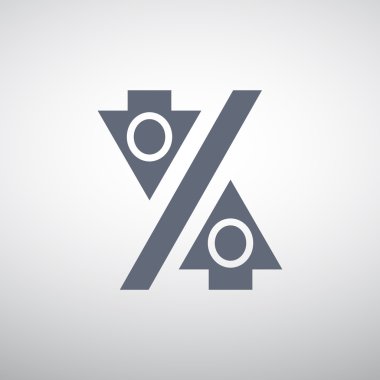 Yüzde işareti ile okları