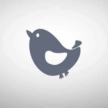 Şarkı kuş basit web simgesi