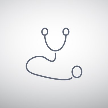 Basit stetoskop web simgesi