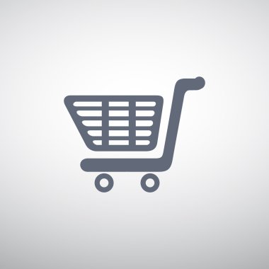 Alışveriş sepeti basit web simgesi