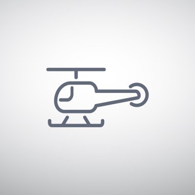 Basit helikopter web simgesi
