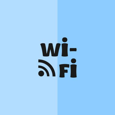 Wi-Fi yazıt dalgalar simgesiyle