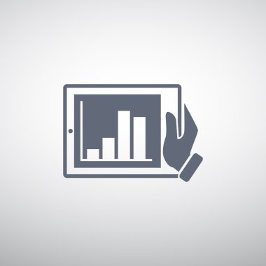 Dijital tablet basit web simgesi