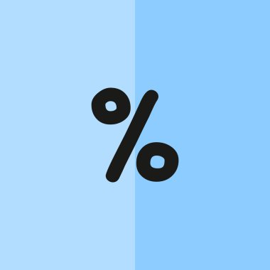 Basit yüzde simgesi simgesi