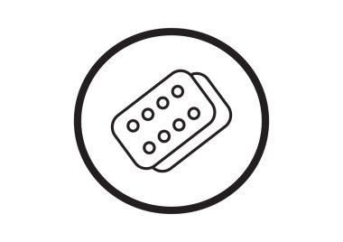 Bandaj sıva basit web simgesi