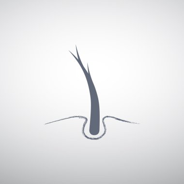 Hasarlı saçın web simgesi