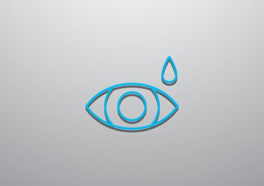 Basit simge göz damlası