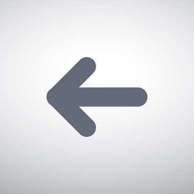 Ok işaret sol simgesi