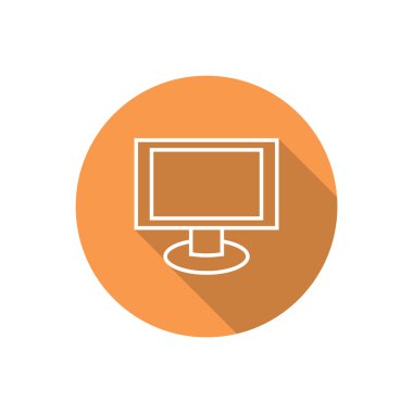 Boş monitör ekran web simgesi