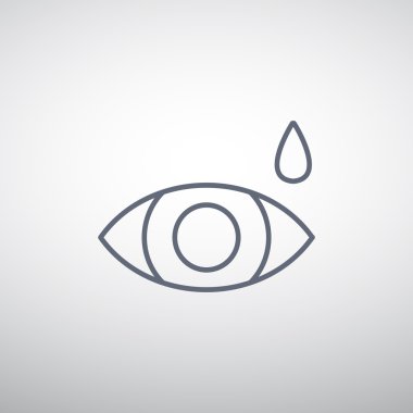 Basit simge göz damlası