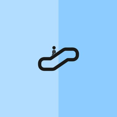 Adam yürüyen merdiven, bilgi işareti