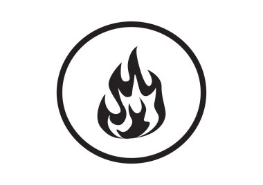 Yangın alevleri web simgesi