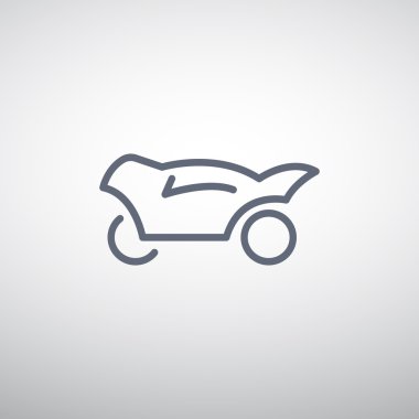 Basit motosiklet web simgesi