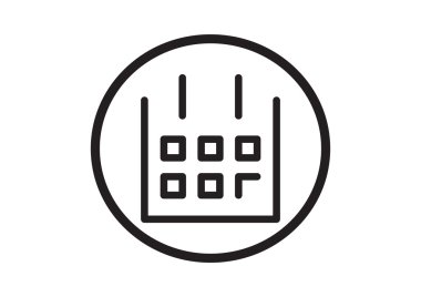 Takvim basit web simgesi yaprak