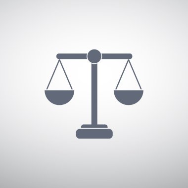 Adalet basit web simgesi ölçekleri