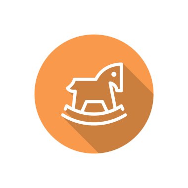 Çocuk oyuncak at web simgesi