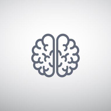 İnsan beyni web simgesi