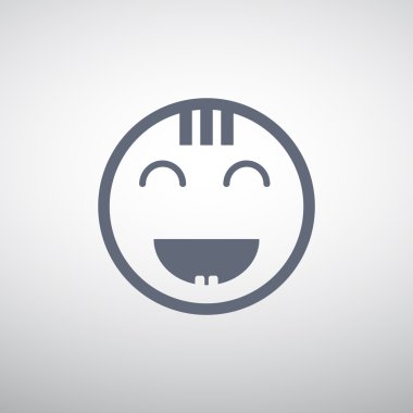 Mutlu bir çocuk yüzü doodle