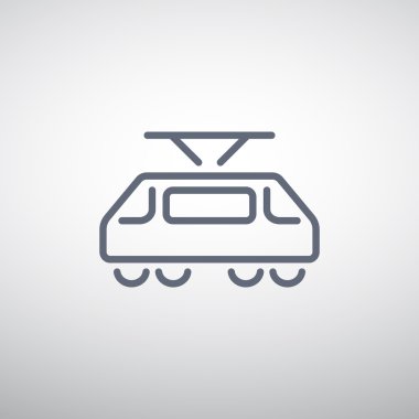 Basit tramvay web simgesi