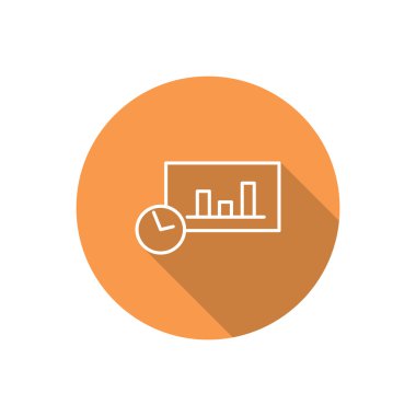 Saat web simgesi ile grafik