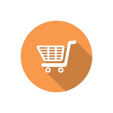 Alışveriş sepeti basit web simgesi