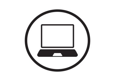 Basit dizüstü web simgesi